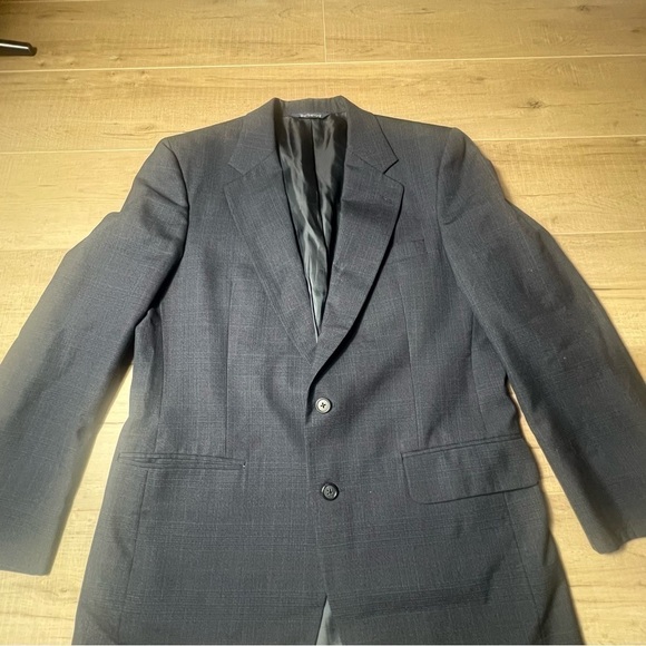 Vintage Burberrys 41 Blue  Blazer Jacket Sport Coat - Picture 2 of 16